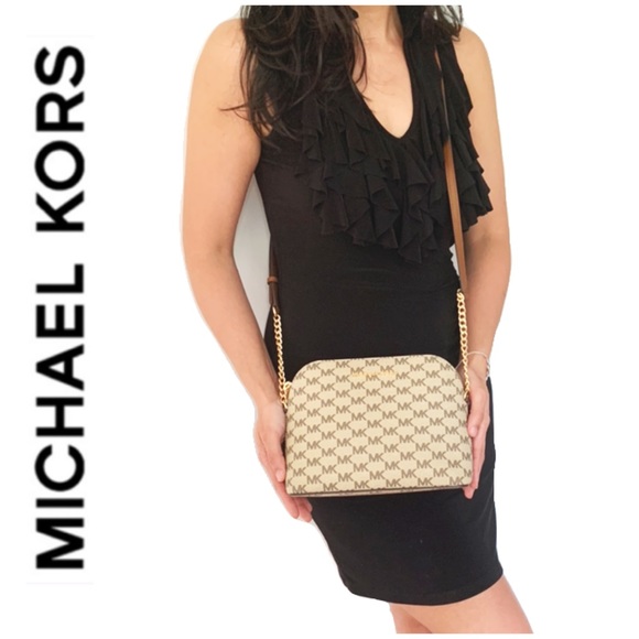 Michael Kors Handbags - NWT authentic MK monogram Cindy dome crossbody